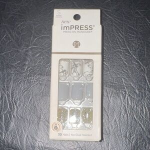 imPRESS Marble and Glitter Press-On Nails, NEW